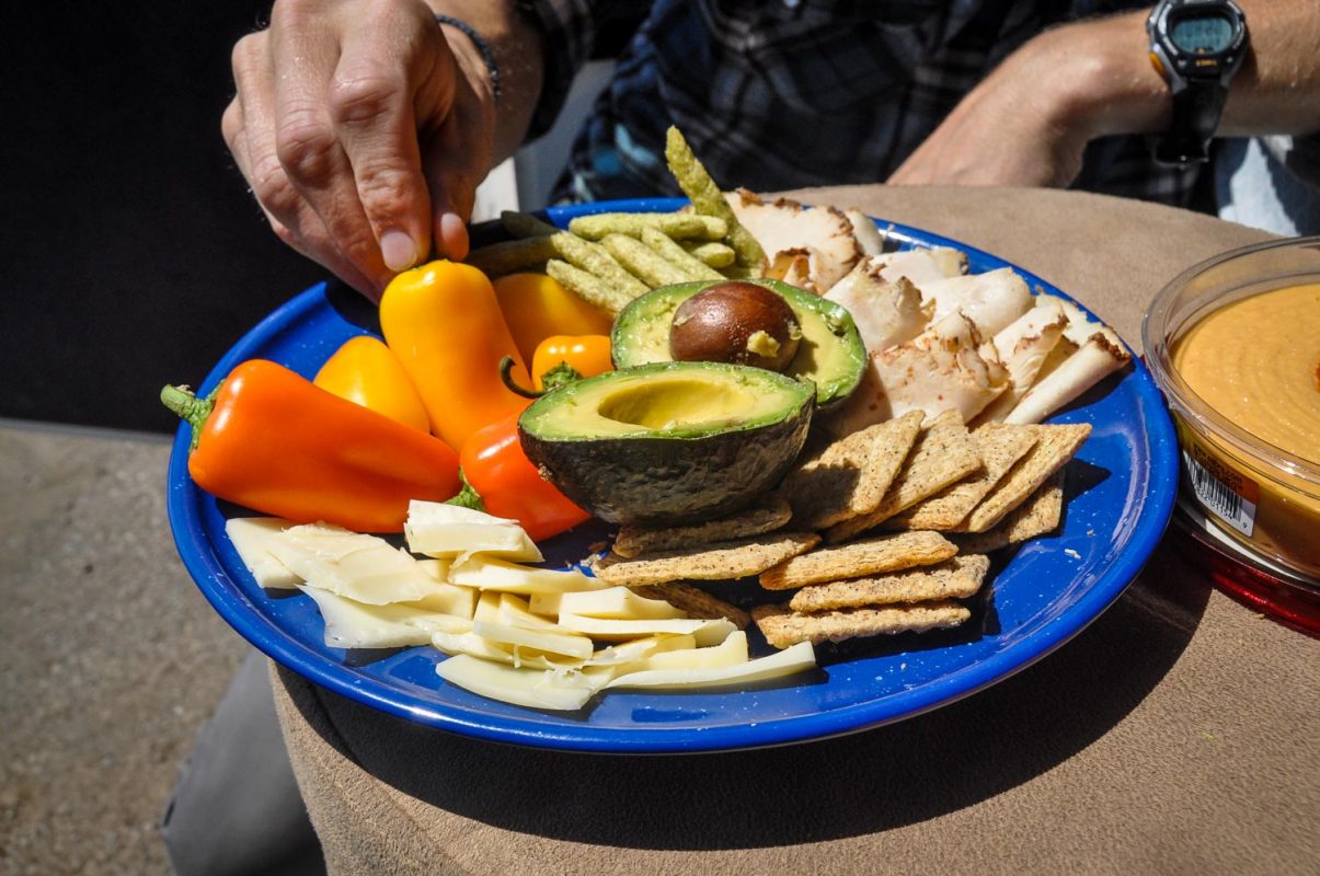 Cheese and crackers Plate Hiking Snacks