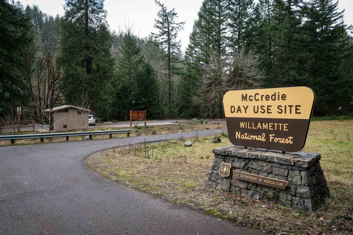 McCredie Hot Springs Day Use Site Parking