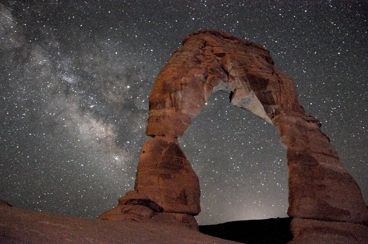 Delicate Arch and the Milky Way at Arches National Park Utah