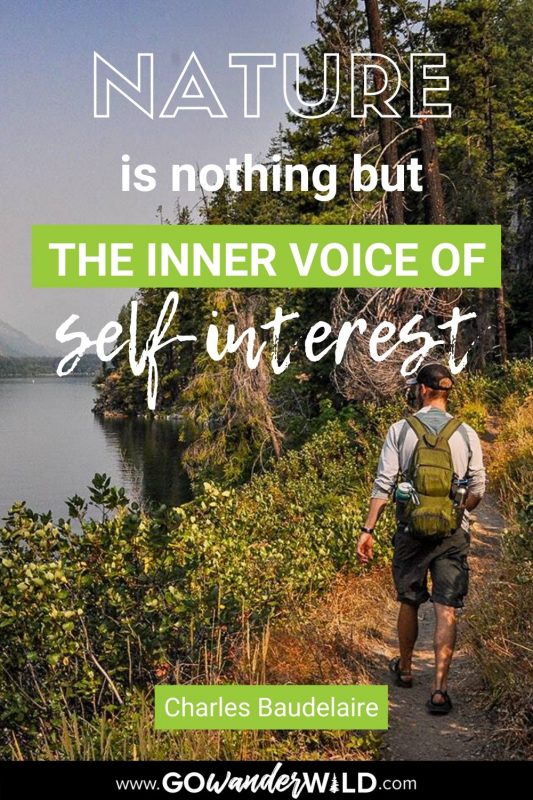 Charles Baudelaire Nature Quote | Go Wander Wild