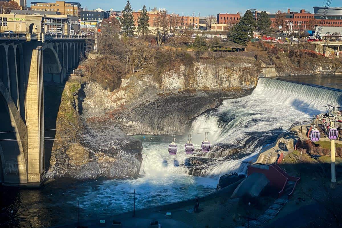 Spokane Falls in Huntington Park