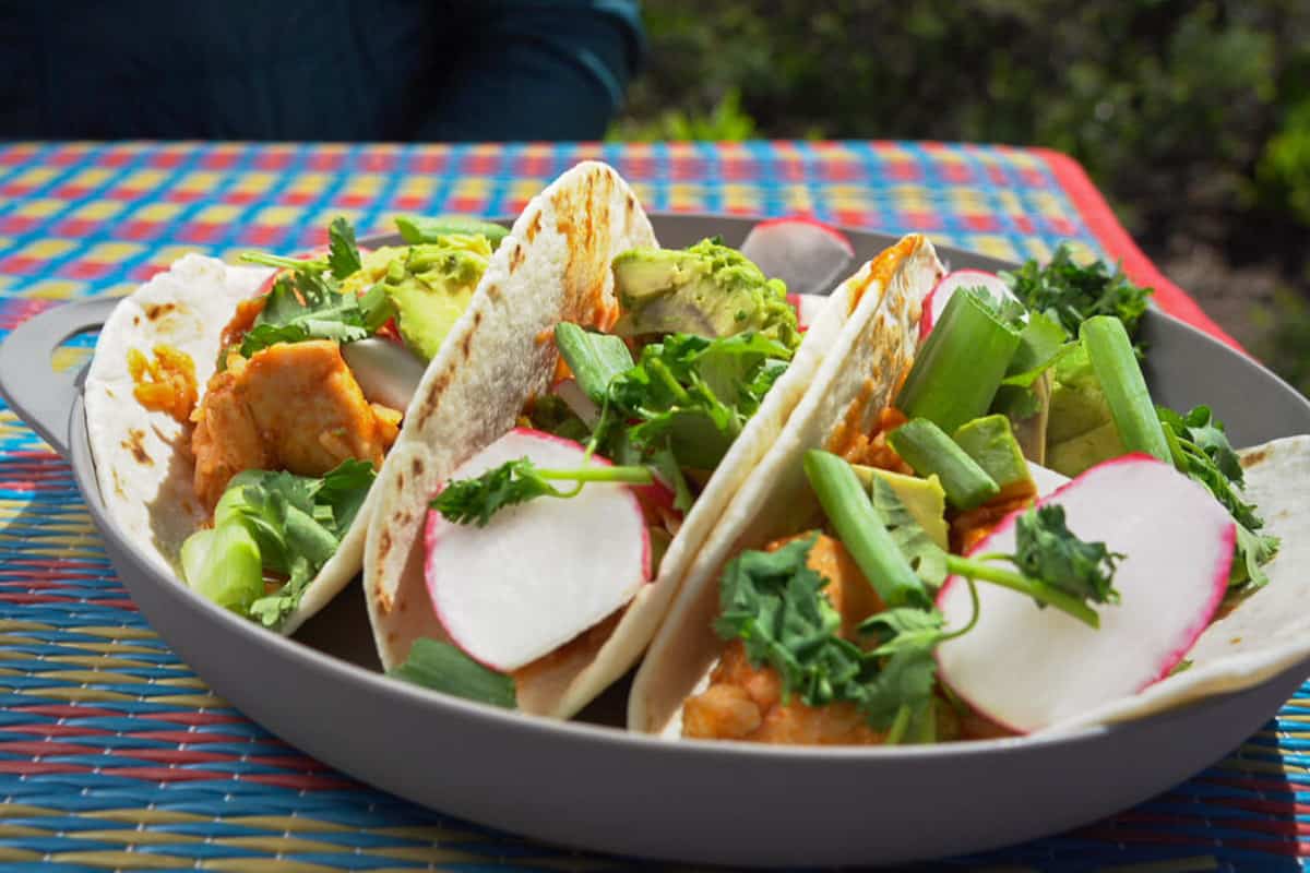 One-Pot Camping Meals: Chicken Tikka Masala Tacos
