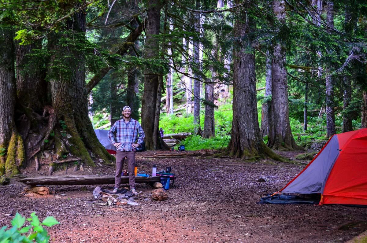 Camping on Enchanted Valley Hike
