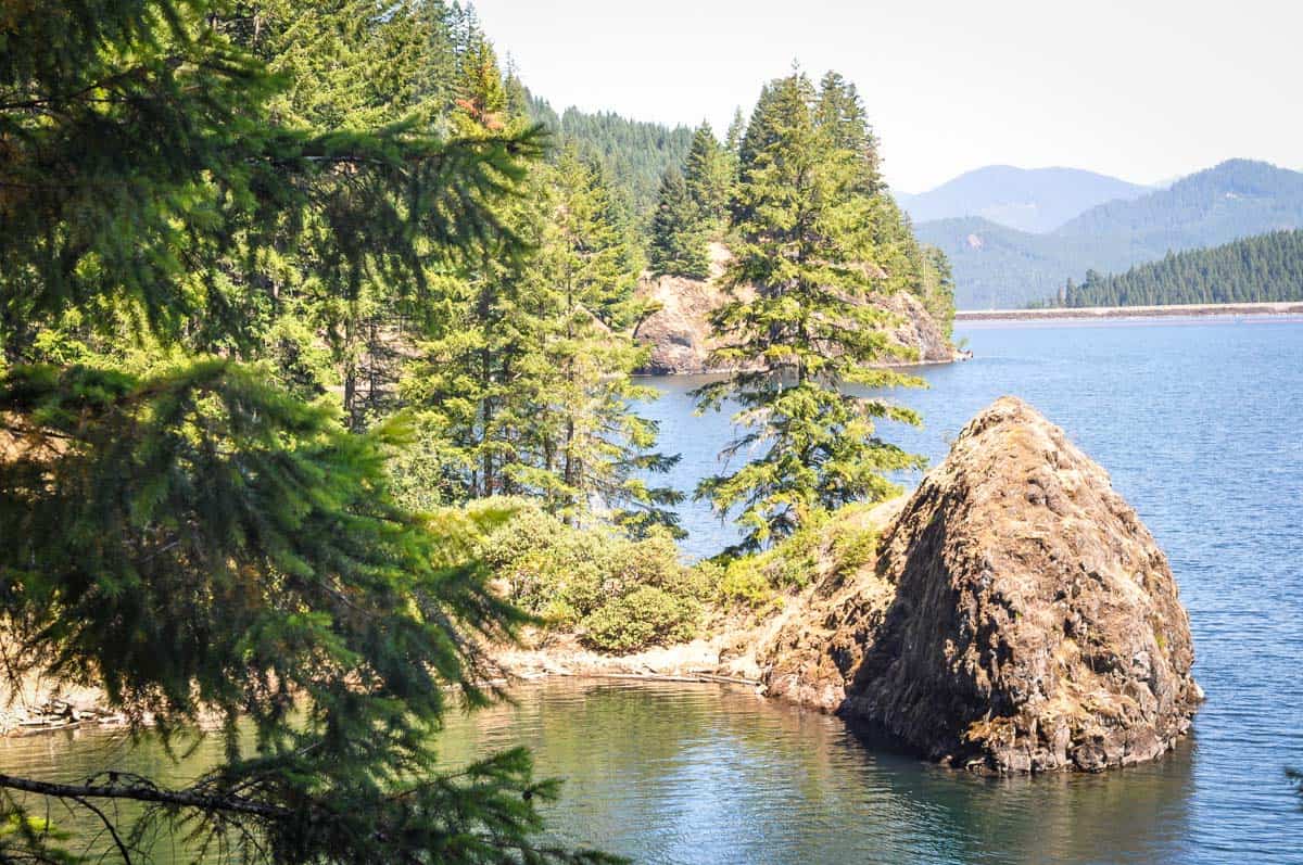 Cougar Reservoir in the summertime