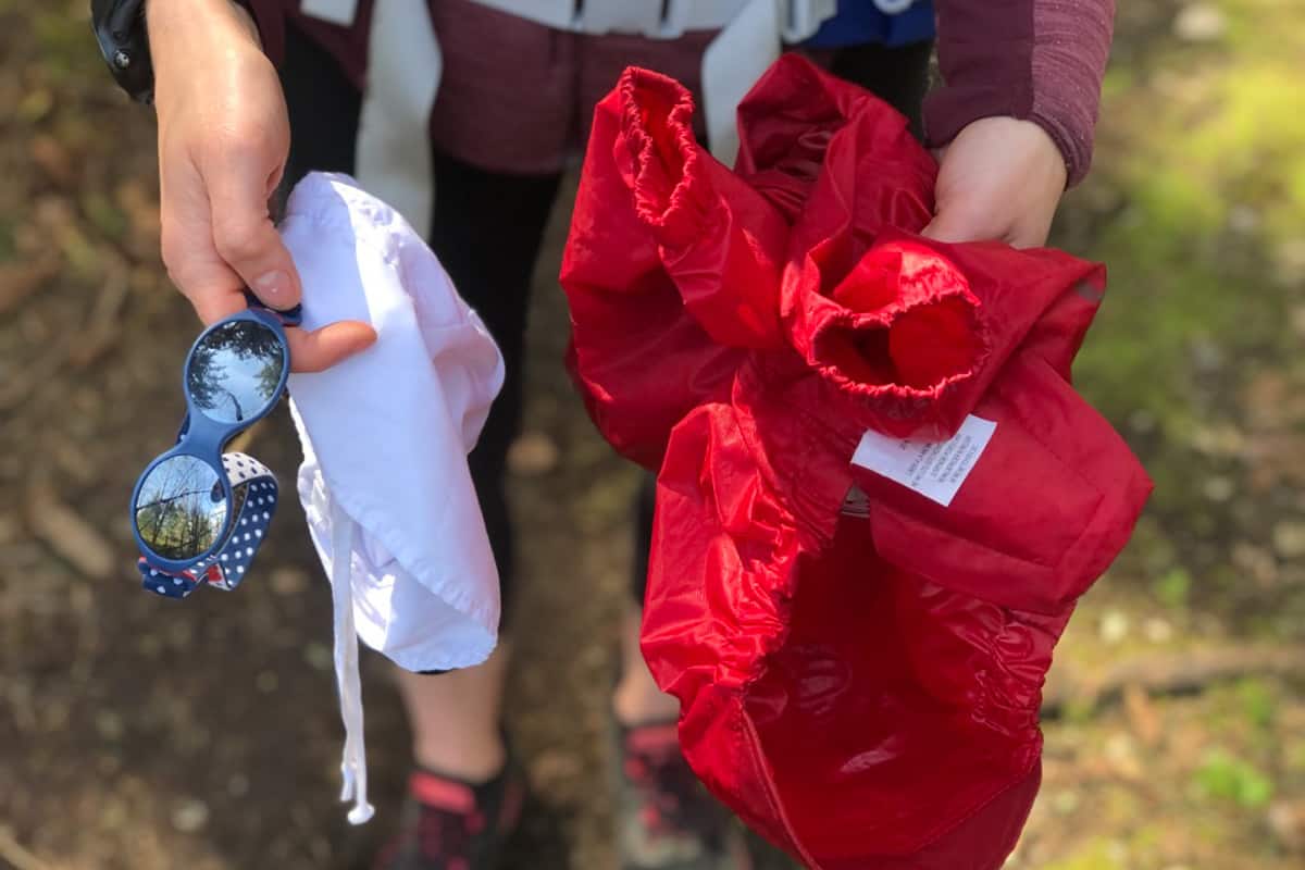 Proper clothing for hiking with kids