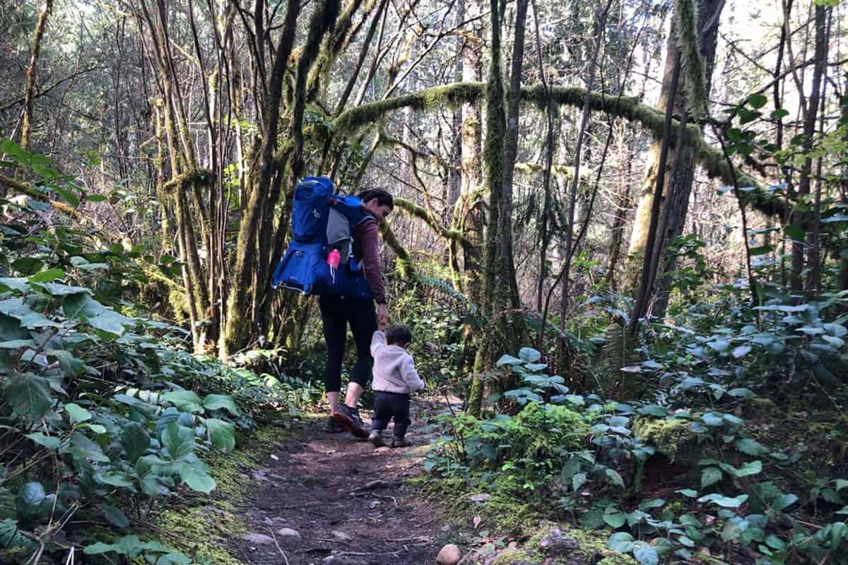 hiking with kids