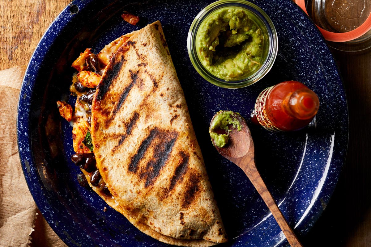 Camping Chicken Quesadillas (Hilary Meyer via Eating Well)