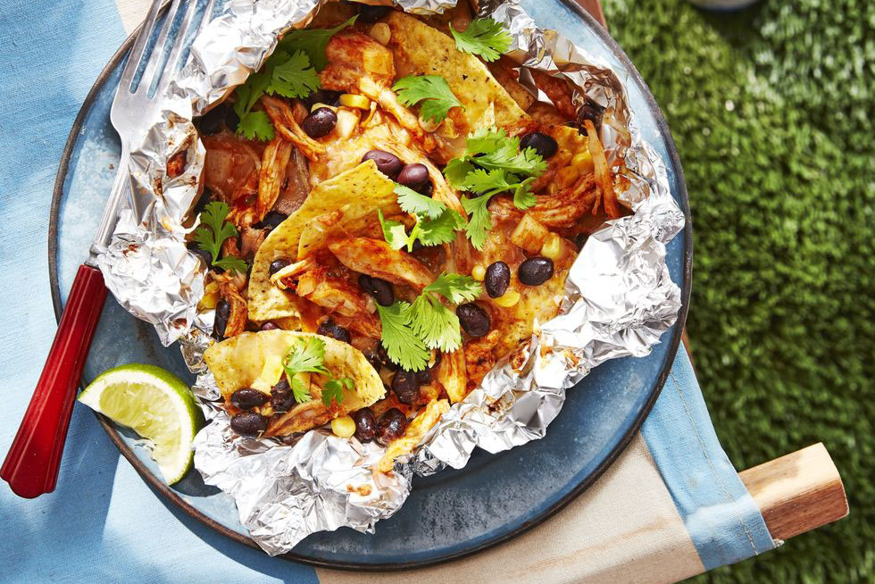 Chicken Black Bean Nachos (Recipe -Kate Merker Image-Brian Woodcock via Country Living)