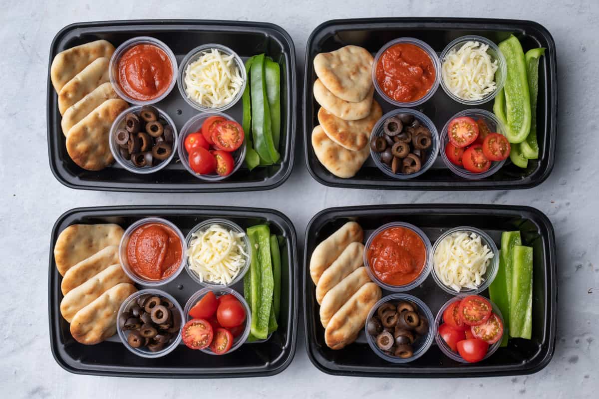 DIY Pizza Lunchable (Yumna Jawad from Feel Good Foodie)