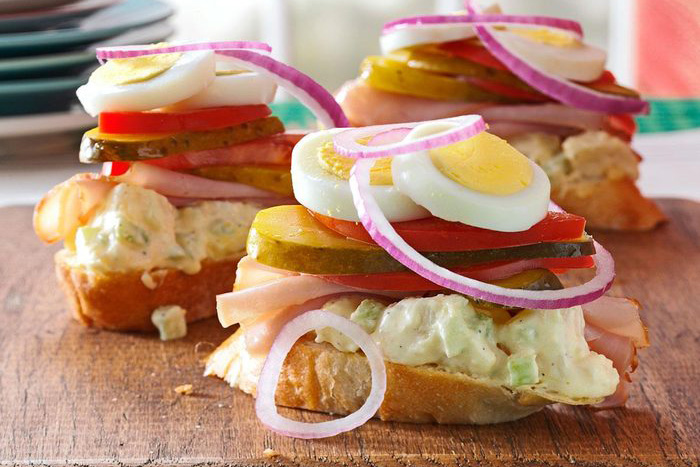 Ham Potato Salad Sandwiches (Taste of Home)