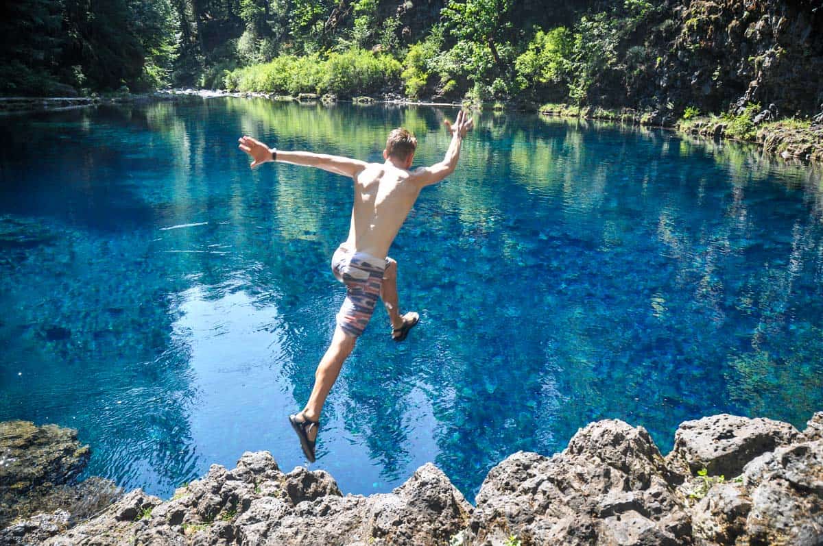 Tamolitch blue pool outlet camping