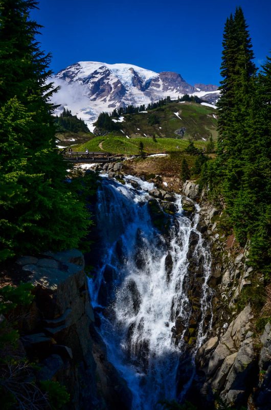 Myrtle Falls Mount Rainier Washington