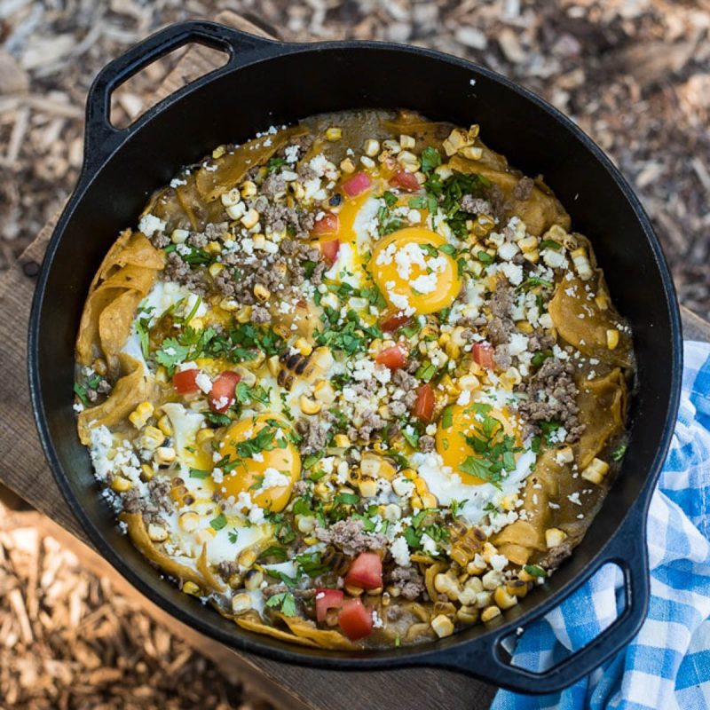 Dutch Oven Dutch Baby {Camping Recipe} - Self Proclaimed Foodie