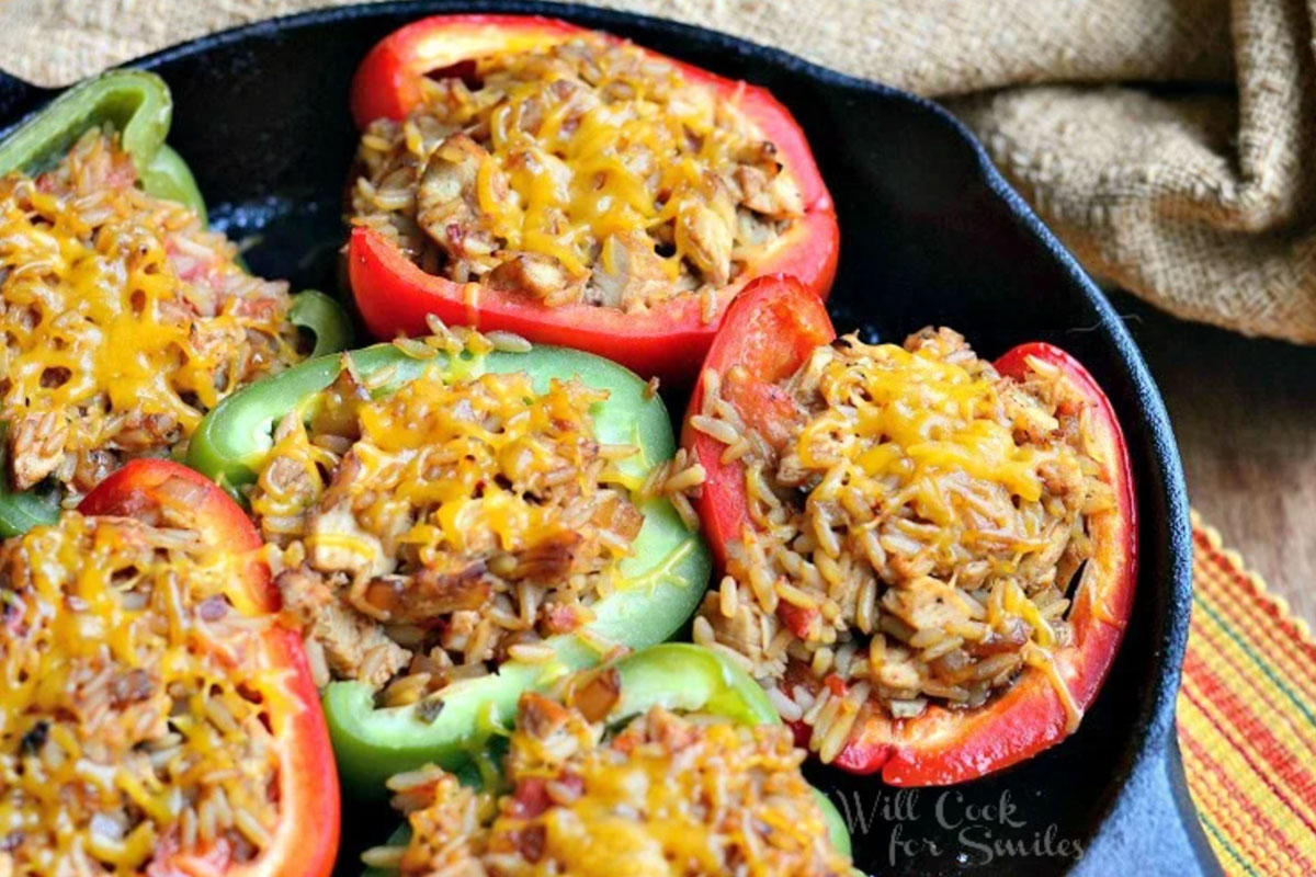 Chicken Fajita Stuffed Peppers (Will Cook for Smiles)