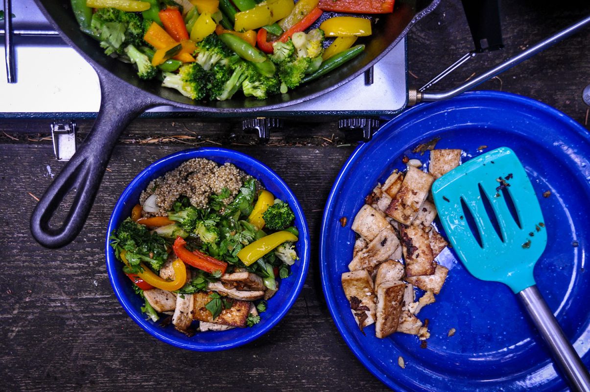 DIY Buddah Bowl camping food