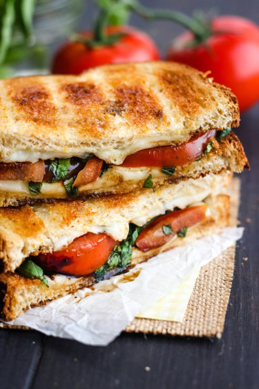 Toasted Caprese Sandwich (Toaster Oven Love)