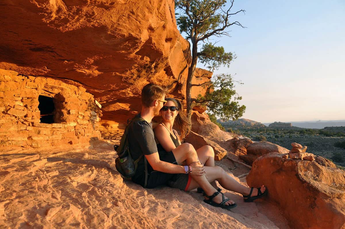 Aztec Butte Sunset Canyonlands National Park Utah