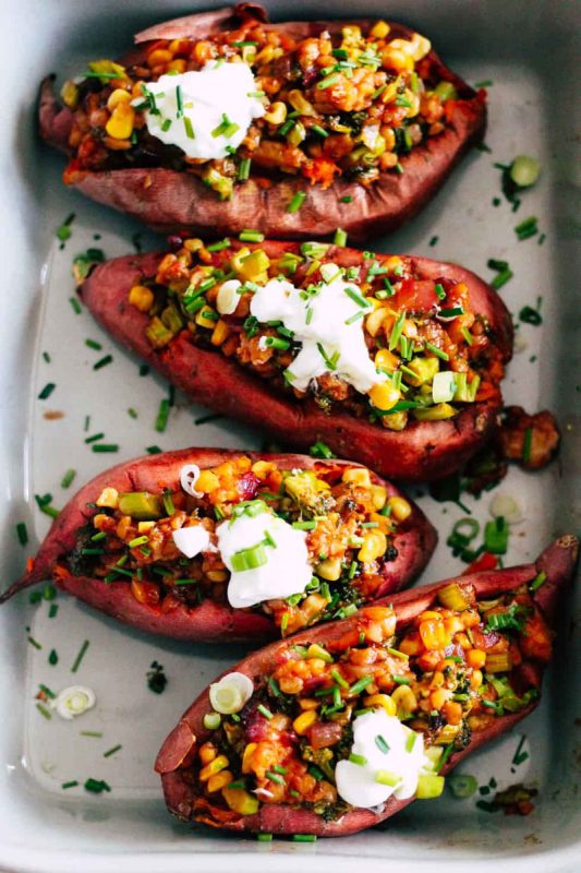 Loaded-sweet-potatoes (Stephanie from Grateful Grazer)