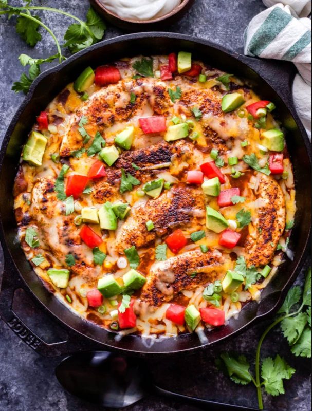 Skillet-Enchilada-Chicken (Danae from Recipe Runner)