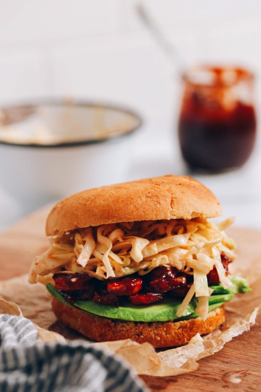 Smoky-BBQ-Tempeh-Sandwiches (Minimalist Baker)