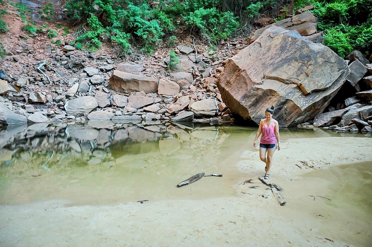 Upper Emerald Pool Zion National Park Utah