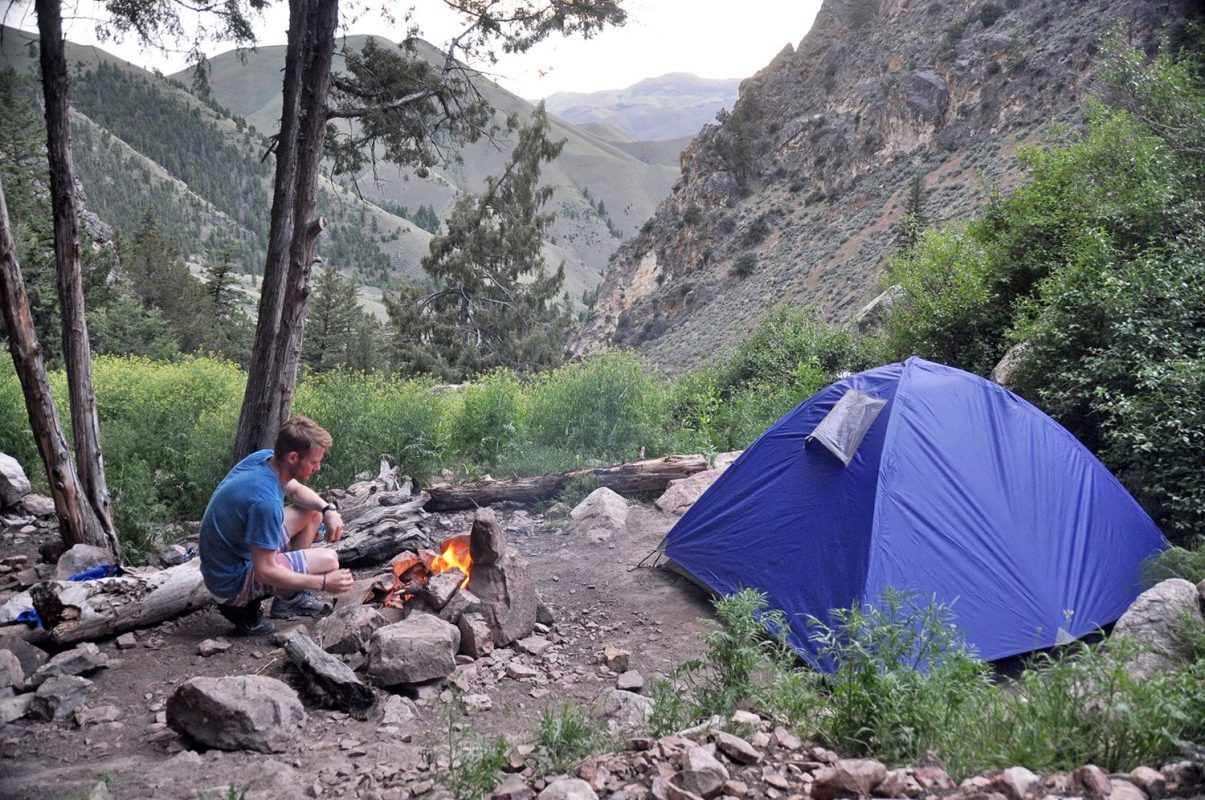 Camping at Goldbug Hot Springs