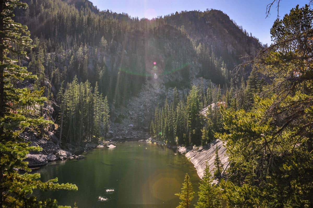 Colchuck Lake swimming