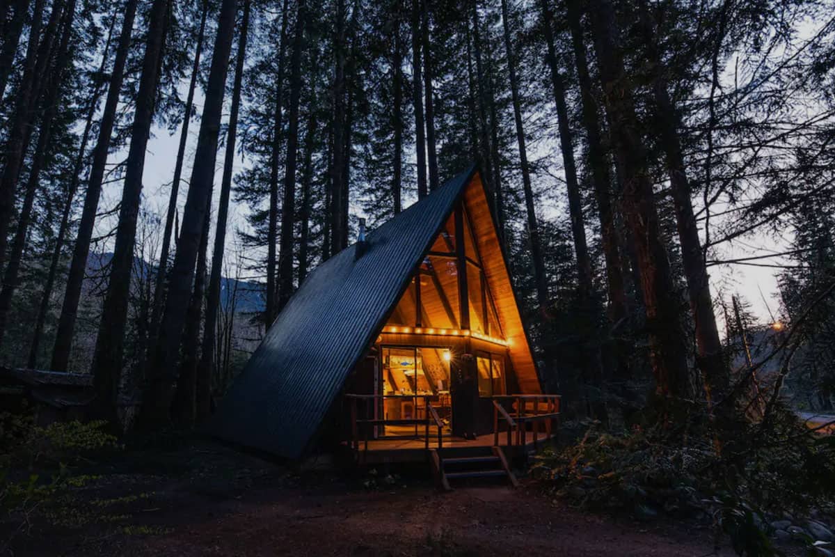 Cabins in Washington | Foss Haus A-frame