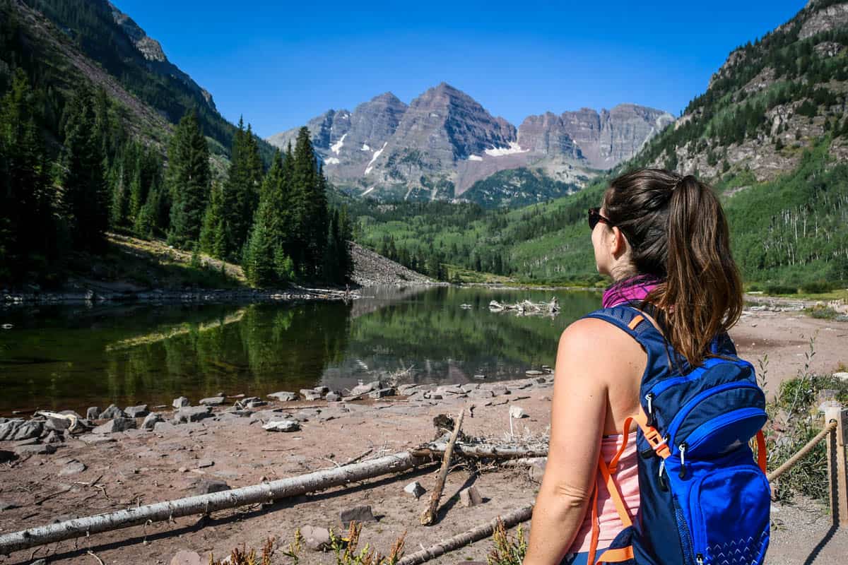 Maroon Bells hike Aspen Colorado