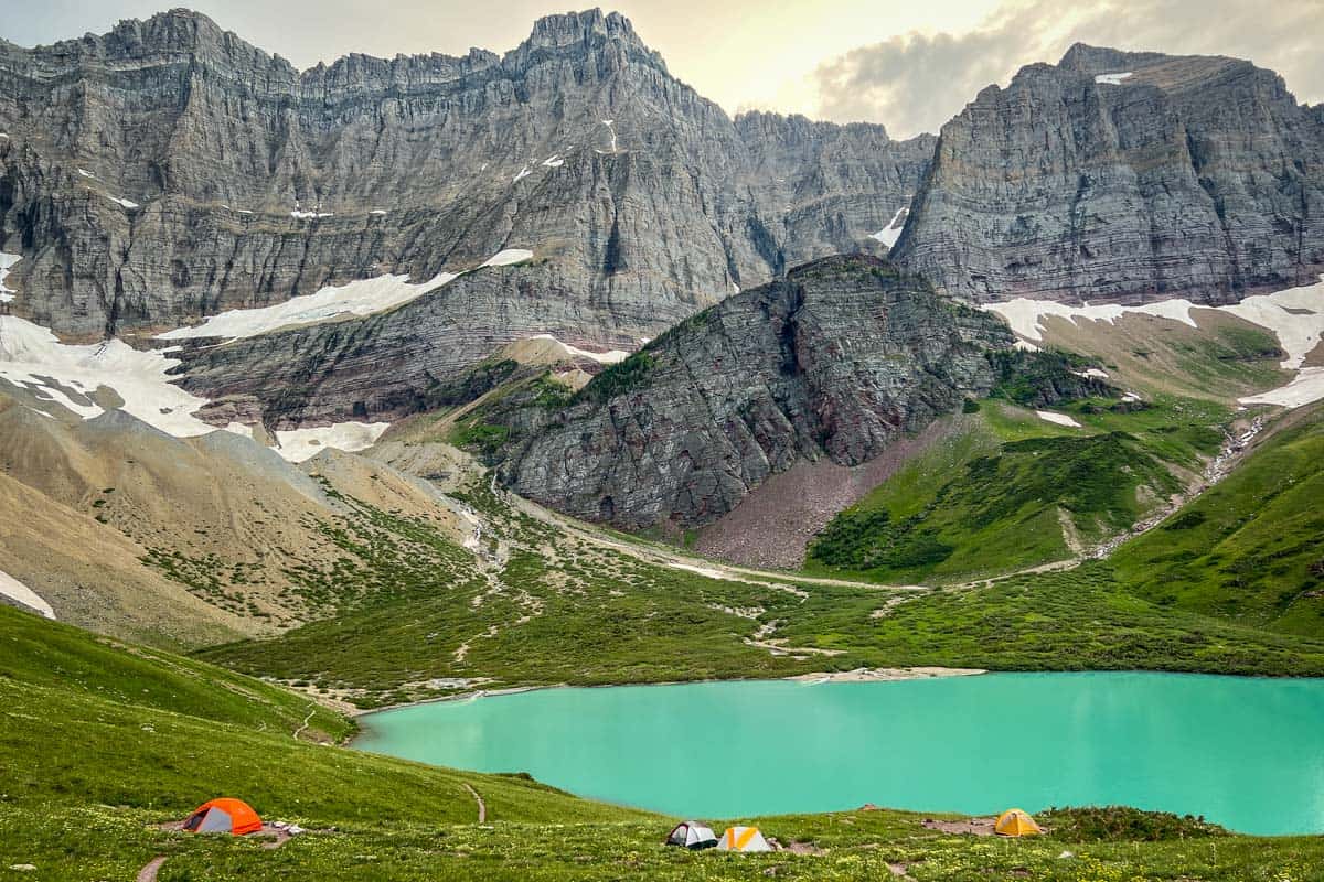 Cracker Lake hike Glacier National Park