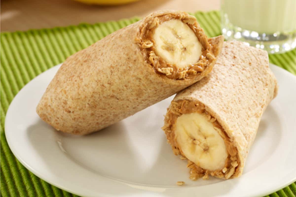 nut butter honey banana wraps (Ready Set Eat)