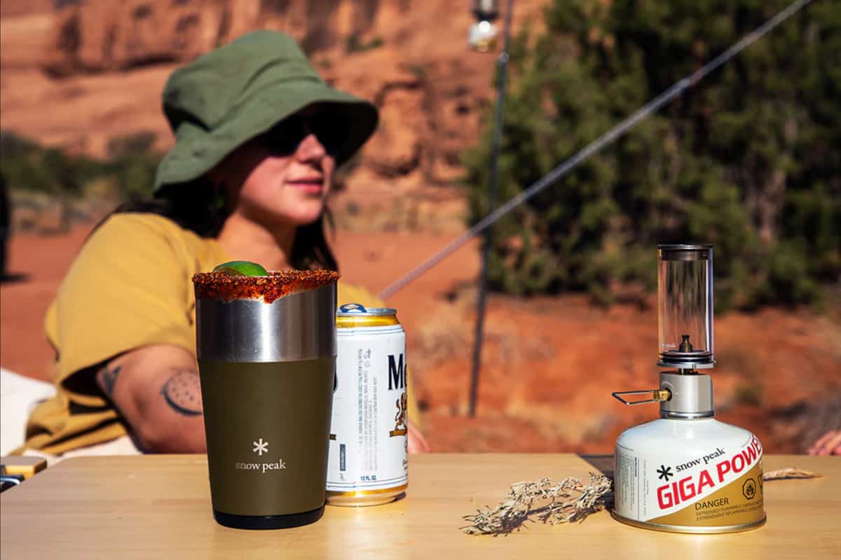 Camp Micheladas (Snow Peak blog)