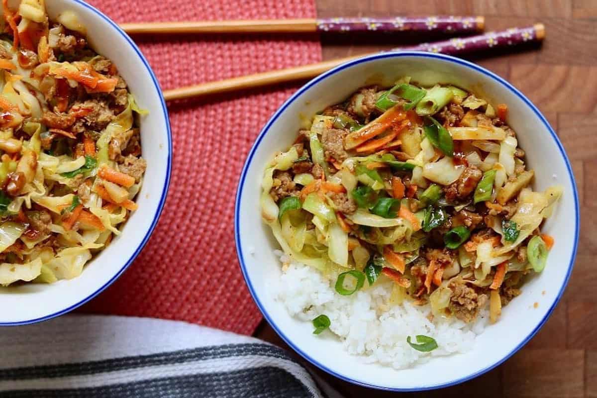 Egg Roll in a Bowl (The Cheeky Chickpea blog) 1