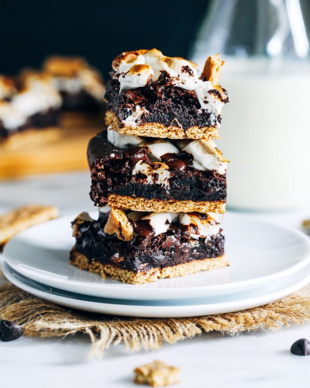 Vegan S’mores Brownies (Making Thyme for Health)