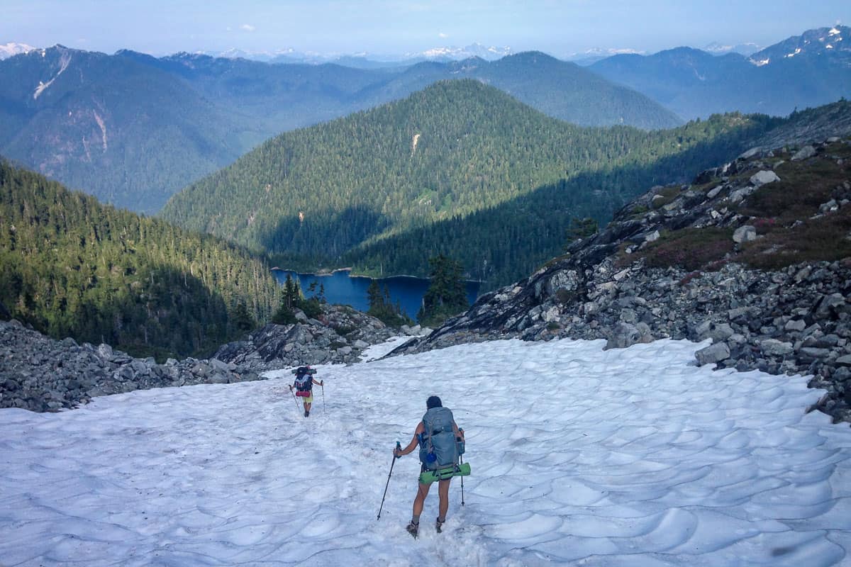 Howe Sound Crest Trail - Hiking Through Snow in August