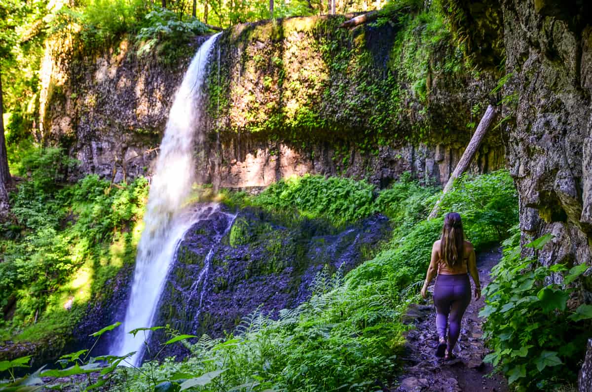 Middle North Falls Trail of Ten Falls Silver Falls State Park Oregon