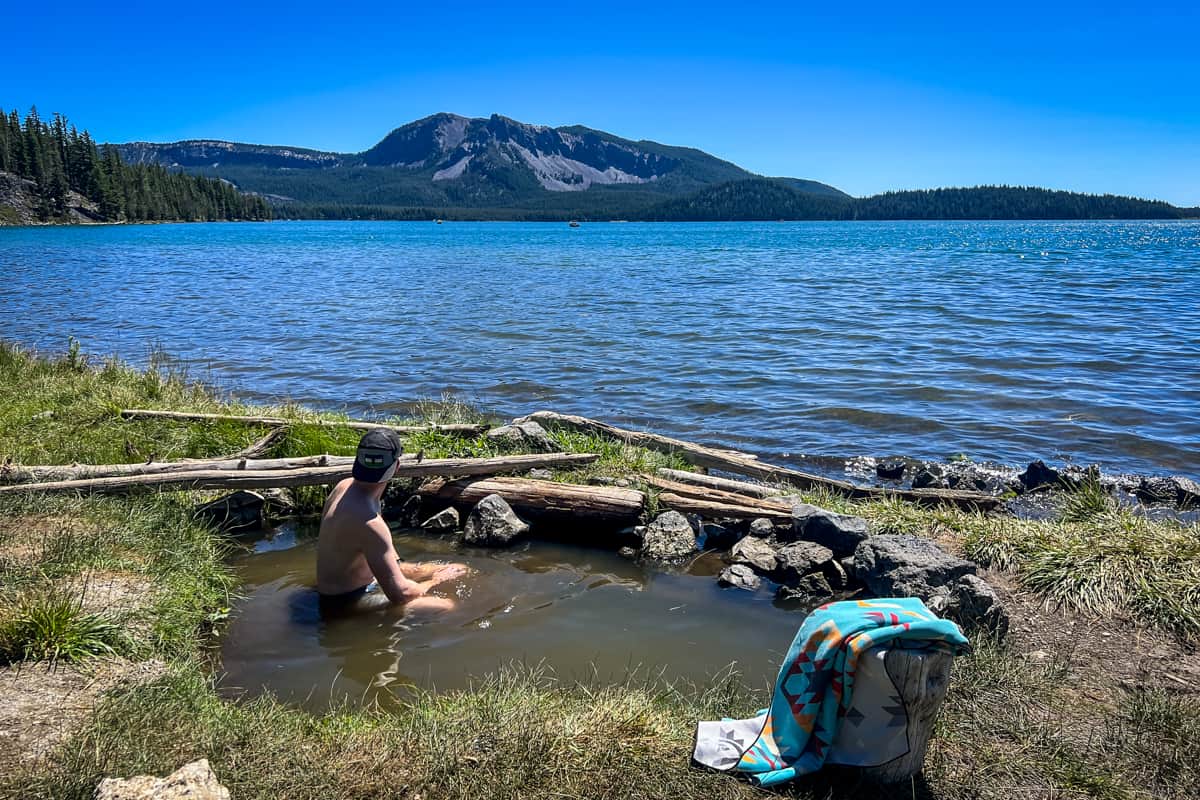 Paulina Lake Hot Springs Oregon