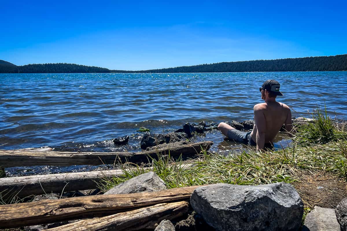 Paulina Lake Hot Springs Oregon