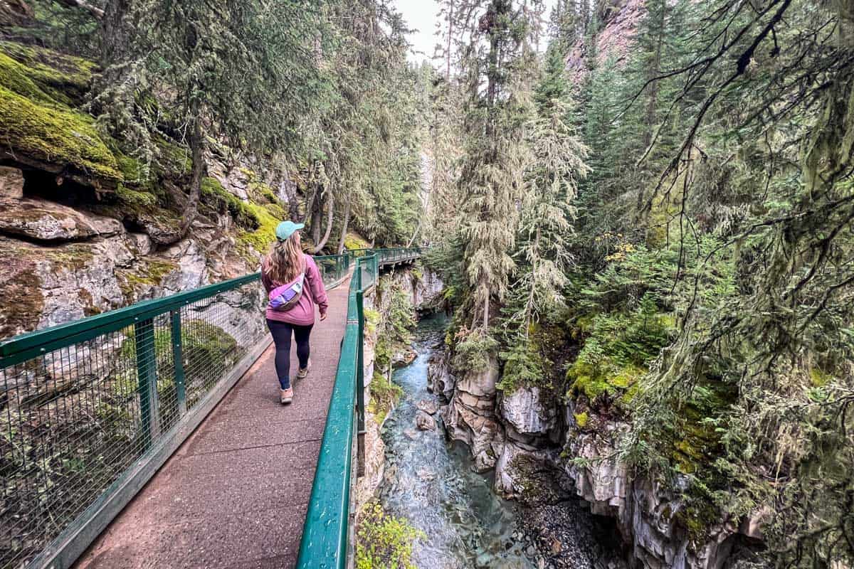 Johnston Canyon hike Banff Canada